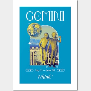 I think Gemini Zodiac Sign Posters and Art